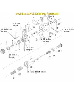 Devilbiss AGX Conventional Automatic Spray Gun