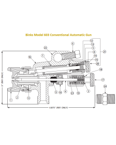 Binks Model 603 Conventional Automatic Gun