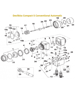Devilbiss Compact X Conventional Automatic Spray Gun