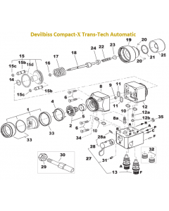 Devilbiss Compact X Trans-Tech Automatic Spray Gun