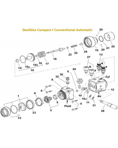 Devilbiss Compact I Conventional Automatic Spray Gun