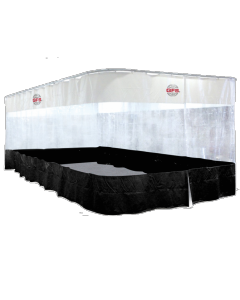 27' x 16' x 9' 4-Sided Clear View Curtain Enclosure