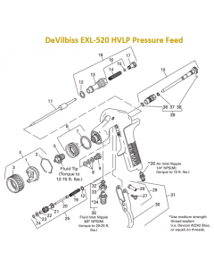 DeVilbiss EXL-520 HVLP Pressure Feed