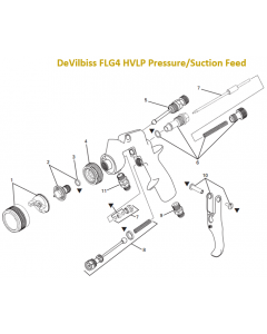 DeVilbiss FLG4  HVLP Pressure/Siphon Feed