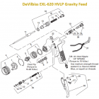 DeVilbiss EXL-620 HVLP Gravity Feed