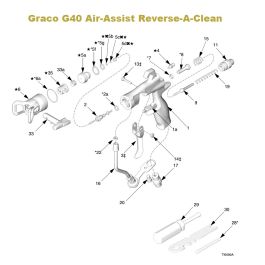 Graco Paint Sprayer Supply Parts 24D439 Retaining Ring Nut G15/G40 Flat Face Gun 